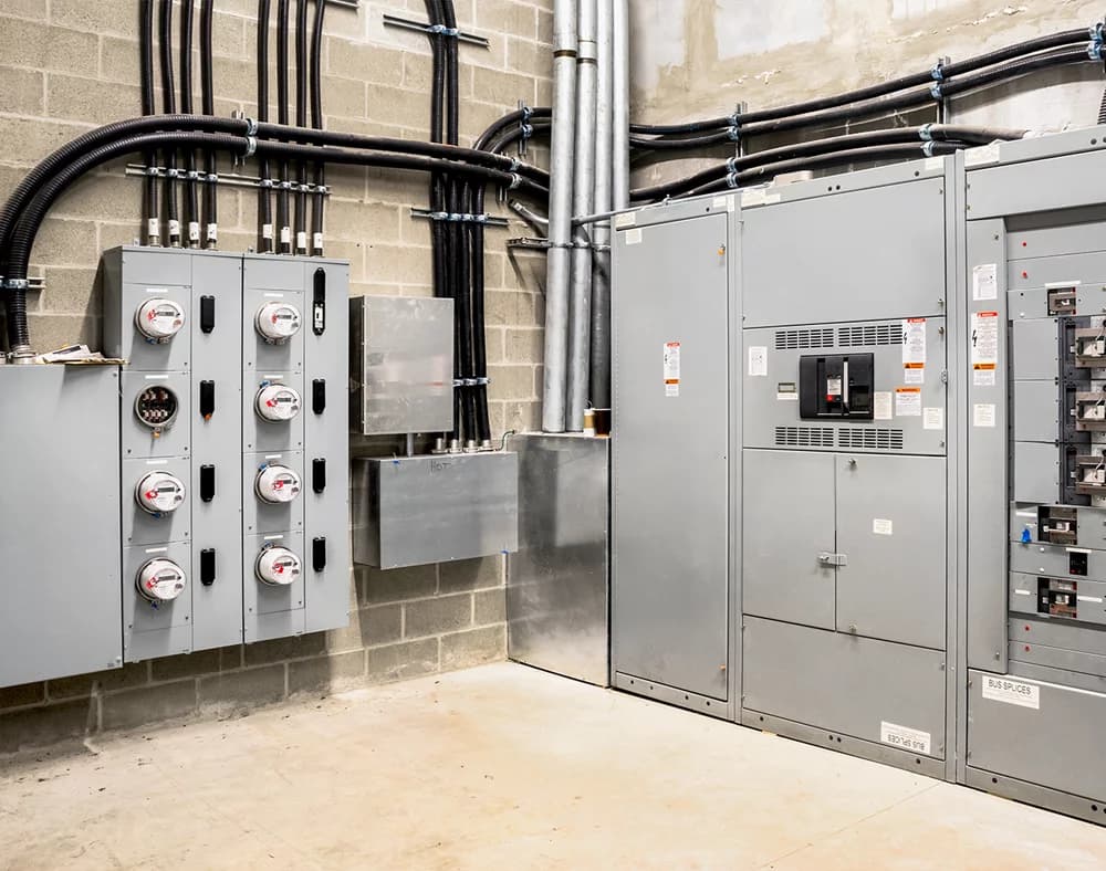 Delta Electric technician servicing commercial HVAC and electrical systems